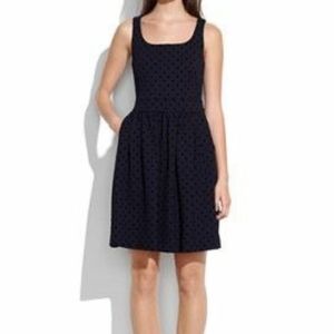 Madewell monochrome polkadot dress